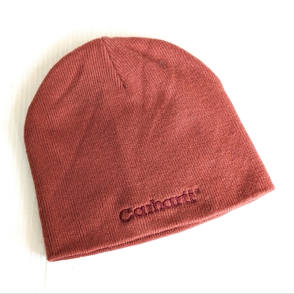 Carhartt Accessories - CARHARTT brick red knit winter beanie hat